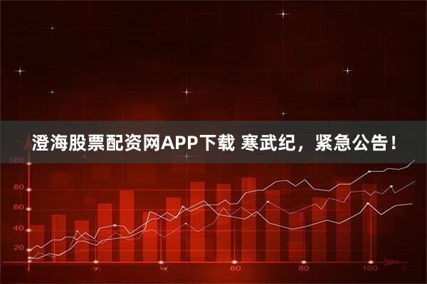 澄海股票配资网APP下载 寒武纪，紧急公告！
